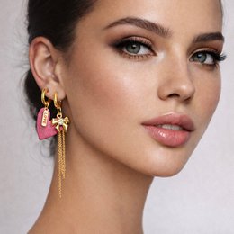 SWEET CRUSH HOOP PINK – Orecchino singolo