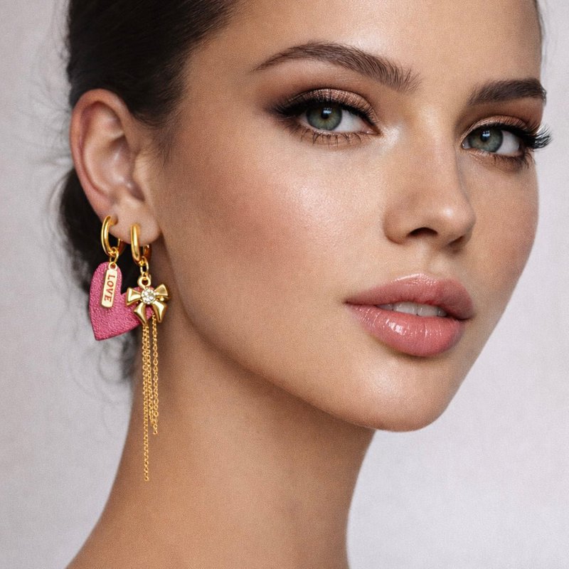 SWEET CRUSH HOOP PINK – Orecchino singolo