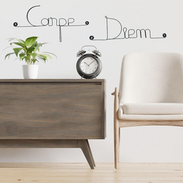 Wire Wall Decoration "Carpe Diem" - to pin - Wall Jewelry