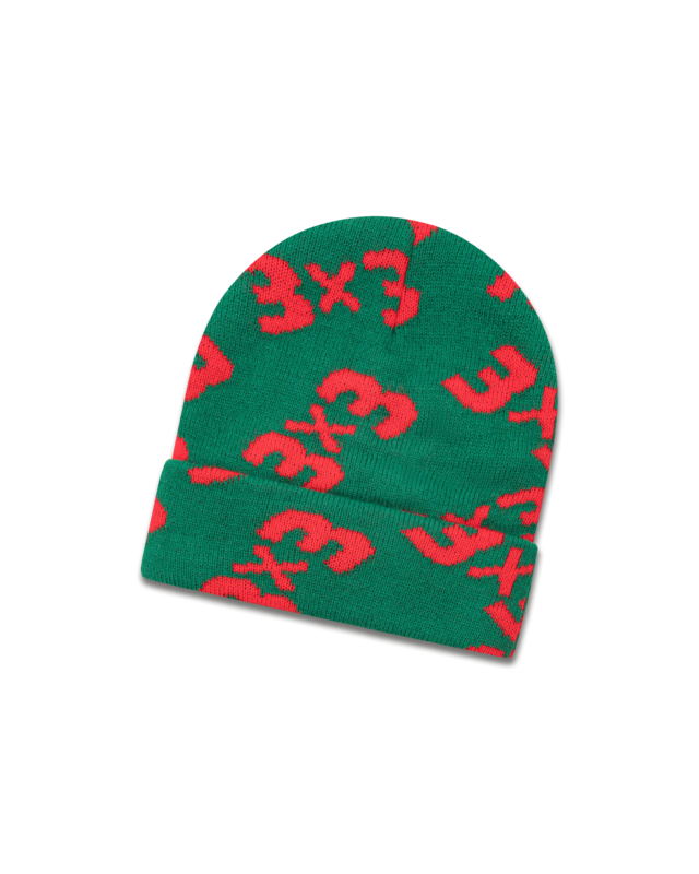koaa – Pippi Langstrumpf "3x3" - Beanie green/orange