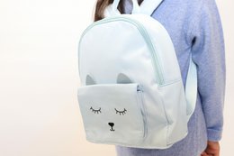 Little Kitten MINA Children's Backpack — Blue | Yuko B.