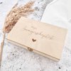 My pregnancy test - wooden box