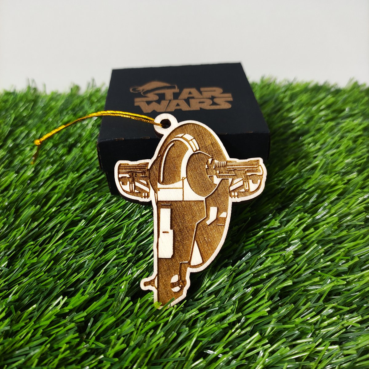 Zestaw 6 drewnianych ozdób choinkowych Star Wars, prezent dla nerdów i maniaków, ozdoby choinkowe, wystrój domu, ekologiczne dekoracje świąteczne, statki kosmiczne