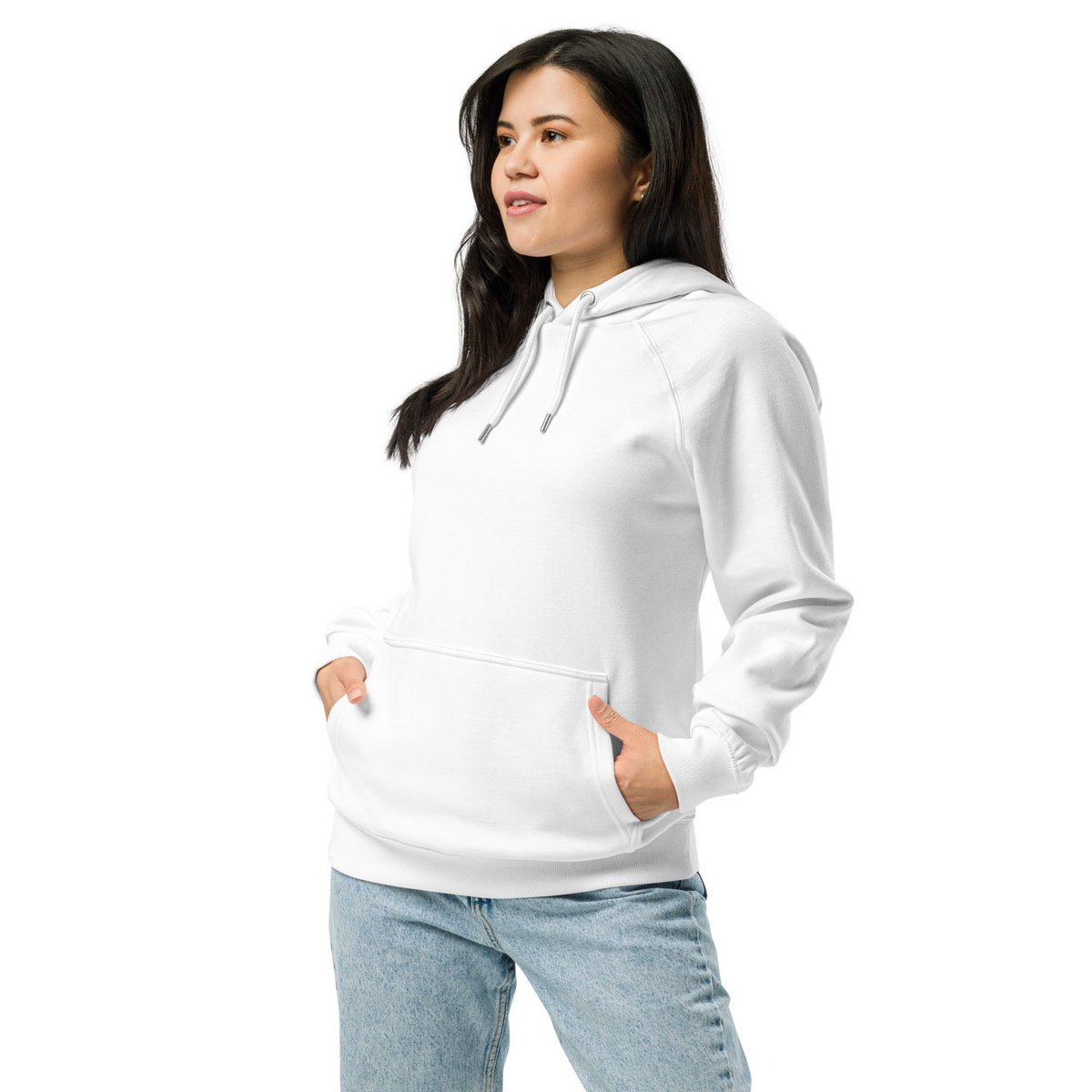 eat sleep Repeat Felpa con cappuccio raglan organica unisex