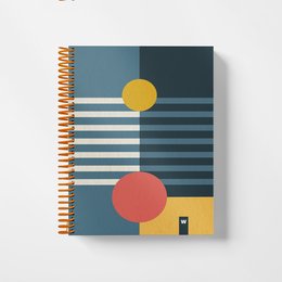 Cuadernos espirales coloridos del bolsillo A6 | Línea