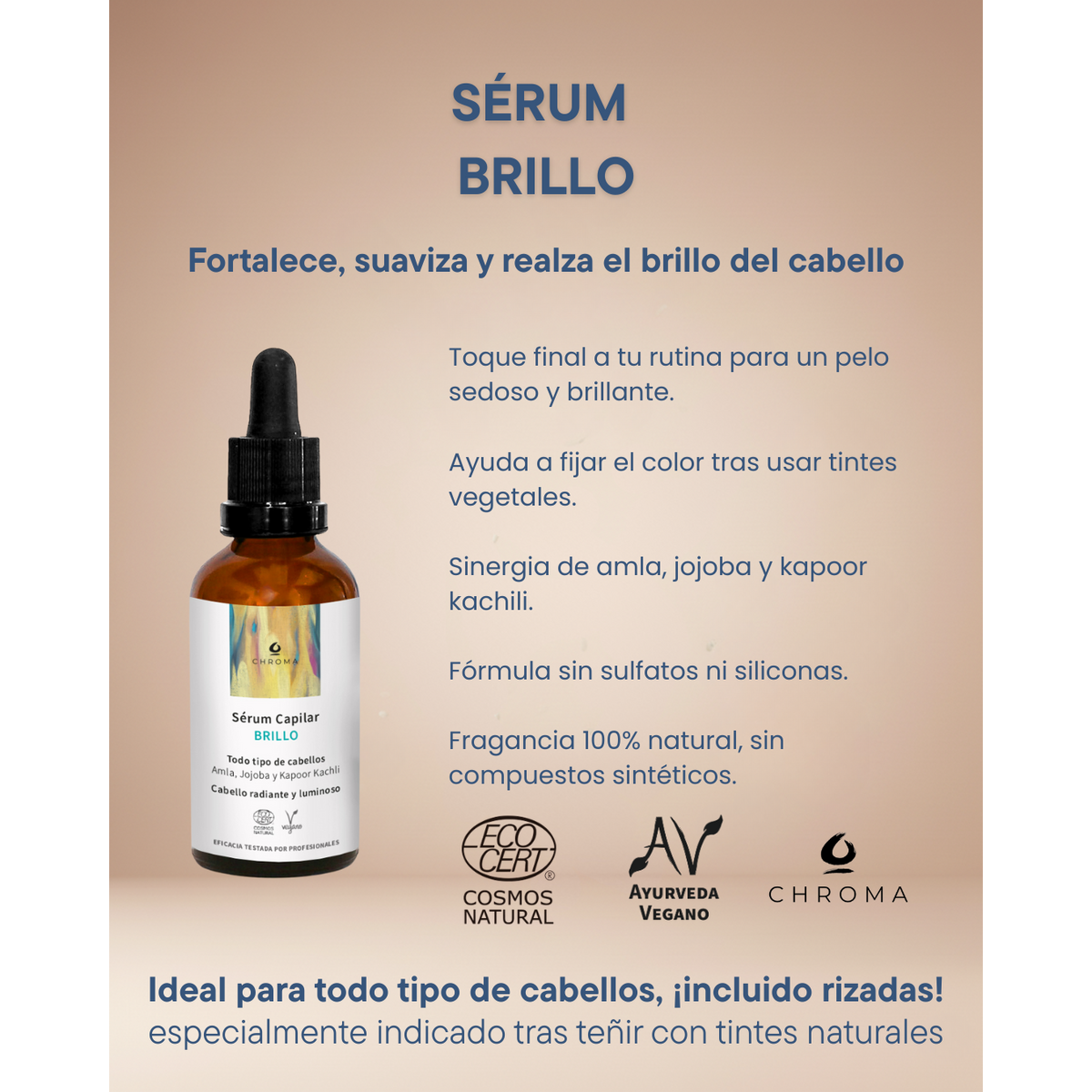 Shine Hair Serum | Natural Oil Treatment for Dry and Dull Hair, With Amla and Essential Oils, 50 ml