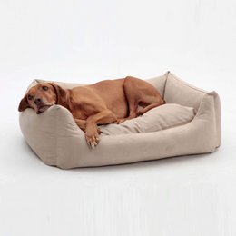 Hundebett Box Bett Alcanterra sand beige