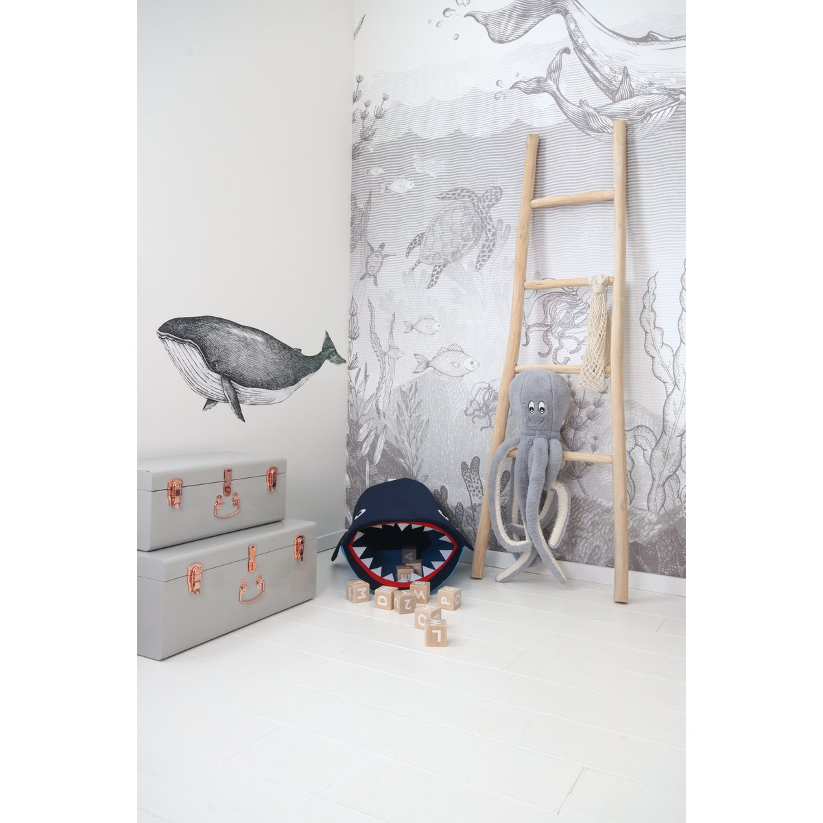 Storage Basket Children's Room - Shark