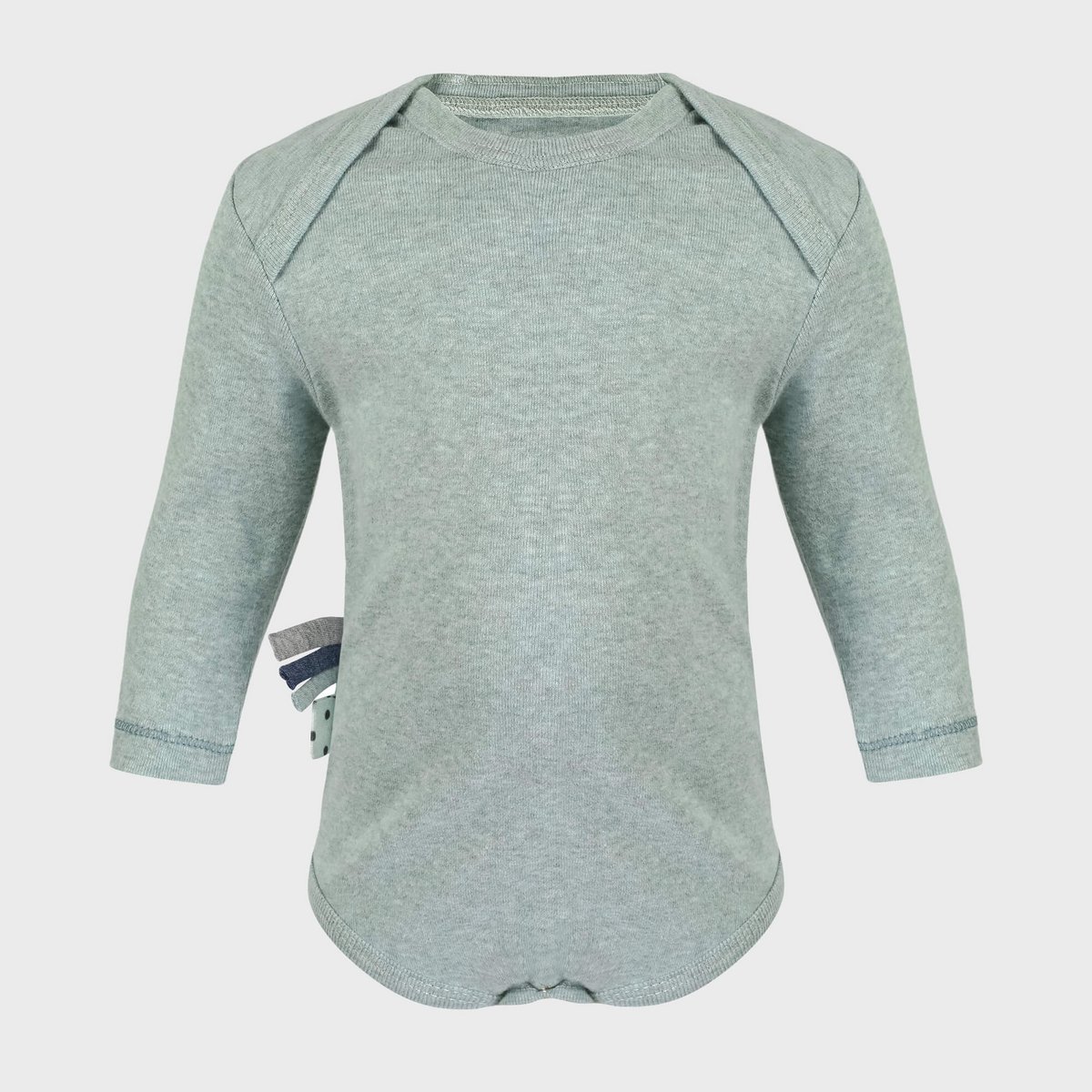 OrganicEra Organic Baby L/S Bodysuit, Aqua