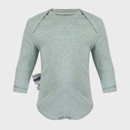 OrganicEra Organic Baby L/S Bodysuit, Aqua