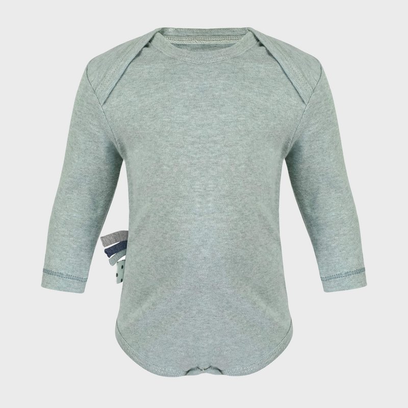 OrganicEra Organic Baby L/S Bodysuit, Aqua