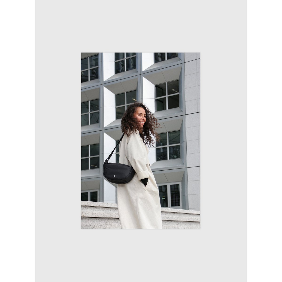 Crescent Sling Bag - Charcoal Black