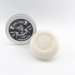 Ricarica di sapone da barba con 3 principi attivi naturali da agricoltura biologica. 100 grammi