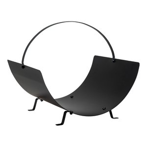 Tires Log Holder - Log Holder, steel, black, 40x35x33,5 cm