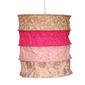Lampshade Florence, pendant lamp rose / gold