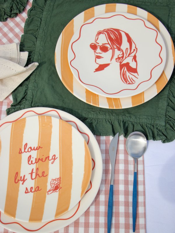 Placa de postres Terracotta Vacay Mood