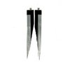 Long leather fringe earrings - LAST PIECE