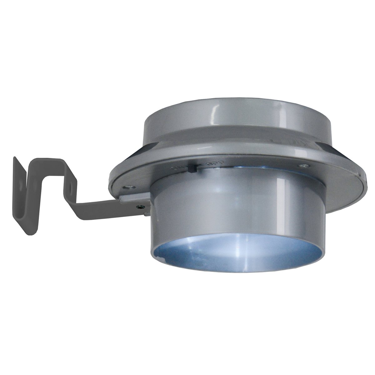 3 -Set LED roof thigh lamp "Mistra" with solar, for outside, purpose - plastic - gray - with integrated LED