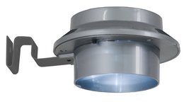 Lámpara del muslo del techo LED de 3 conjuntos de 3 conjuntos con solar, para el exterior, plástico - gris - con LED integrado