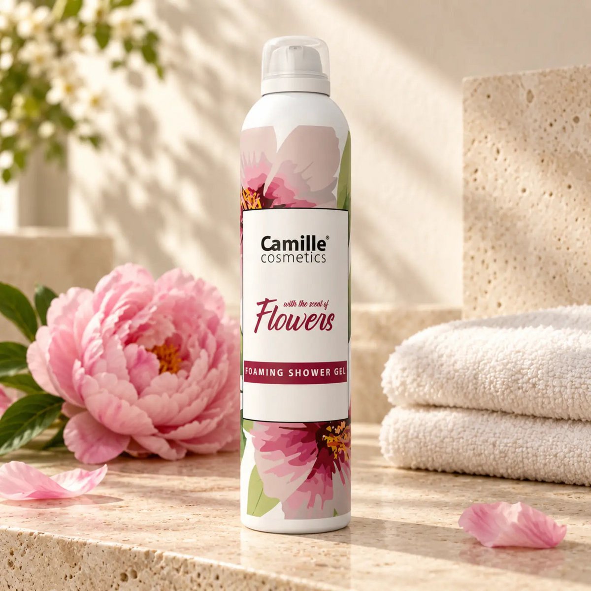 Foaming shower gel - Flowers - 200ml