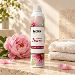 Foaming shower gel - Flowers - 200ml