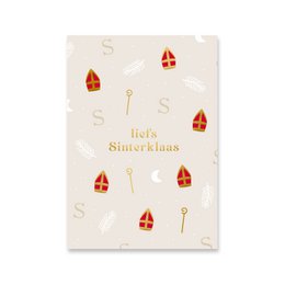 Carta Sinterklaas | Lamina d'oro
