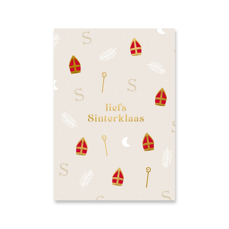 Carta Sinterklaas | Lamina d'oro
