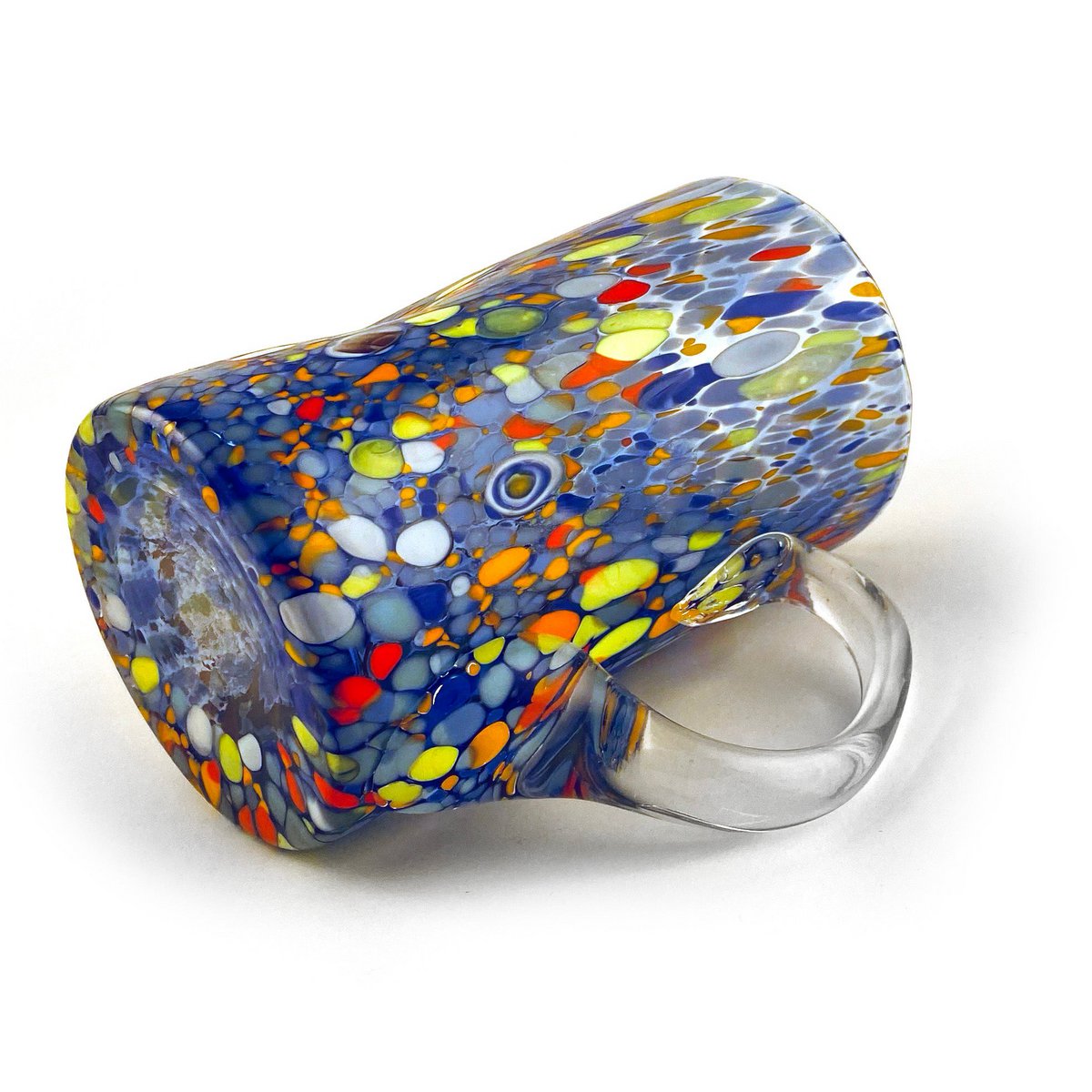 1 Klassisk caraffa i håndblæst og håndlavet glas med Murrine di Murano, "I Colori di Murano" linje 500 ml. Lavet i Italien