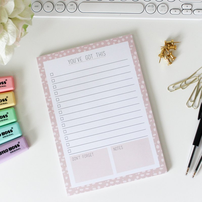 You've Got This - A5 notitieblok (roze)