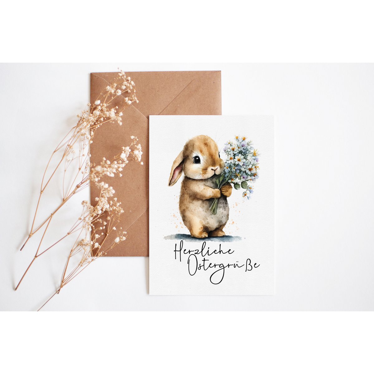Easter greetings postcard