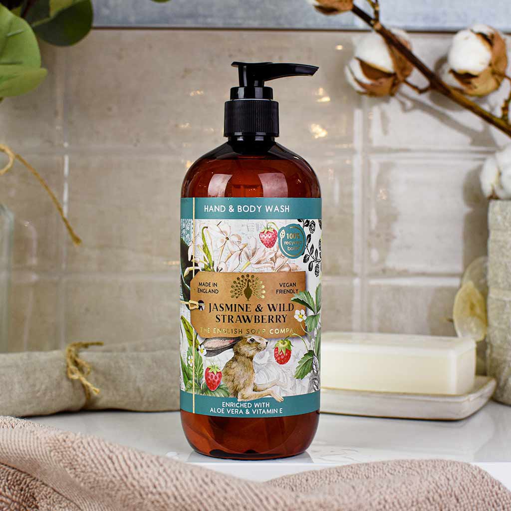 ENGLISH SOAP C° Hand & Body Wash 500ml - Jasmin & Strawberry