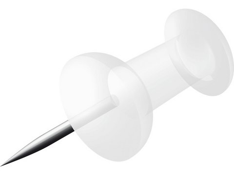 Pushpins Alco transparant doosje a 40st.