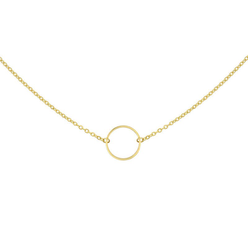 Collar de cadena con anillo