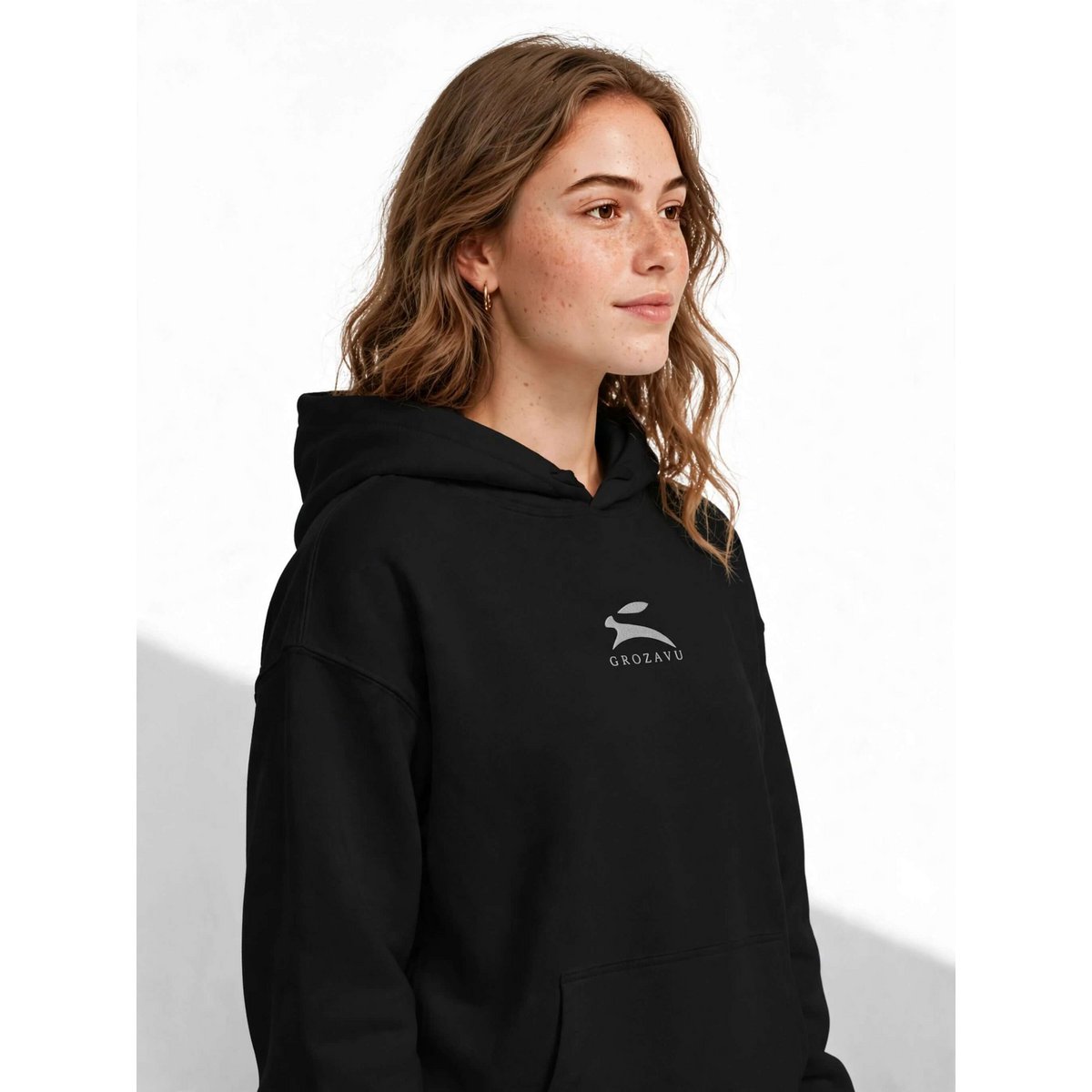 Suede-Finish Hoodie — 350 g/m²