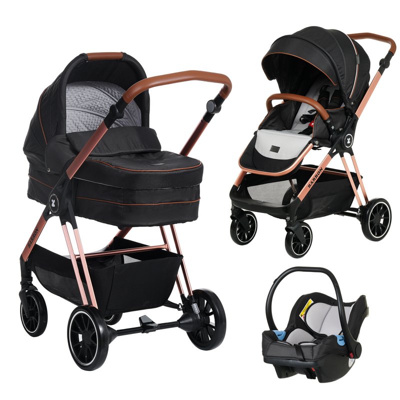 Poussette bébé Barron 3 en 1