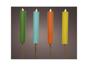 LED-Solar-Kerzenfackel Ø4-H90cm Farbe