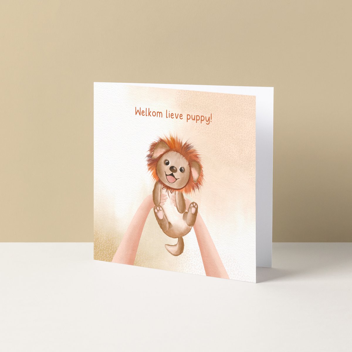 Biglietto di auguri |. Benvenuto caro cucciolo