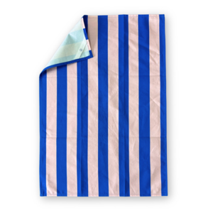 Tear towel striped blue-pink