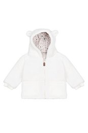 Giacca in peluche per bambini LEO ECRU