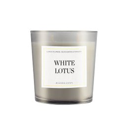 Hvid Lotus duftlys 230g – Hvid Lotus & Sandeltræ, 50h