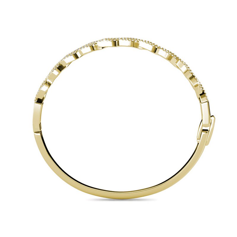 Bracelet Braided - Doré et Cristal