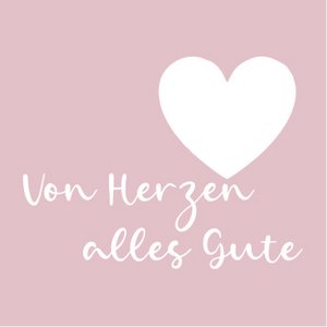 Grußkarte - Von Herzen Alles Gute