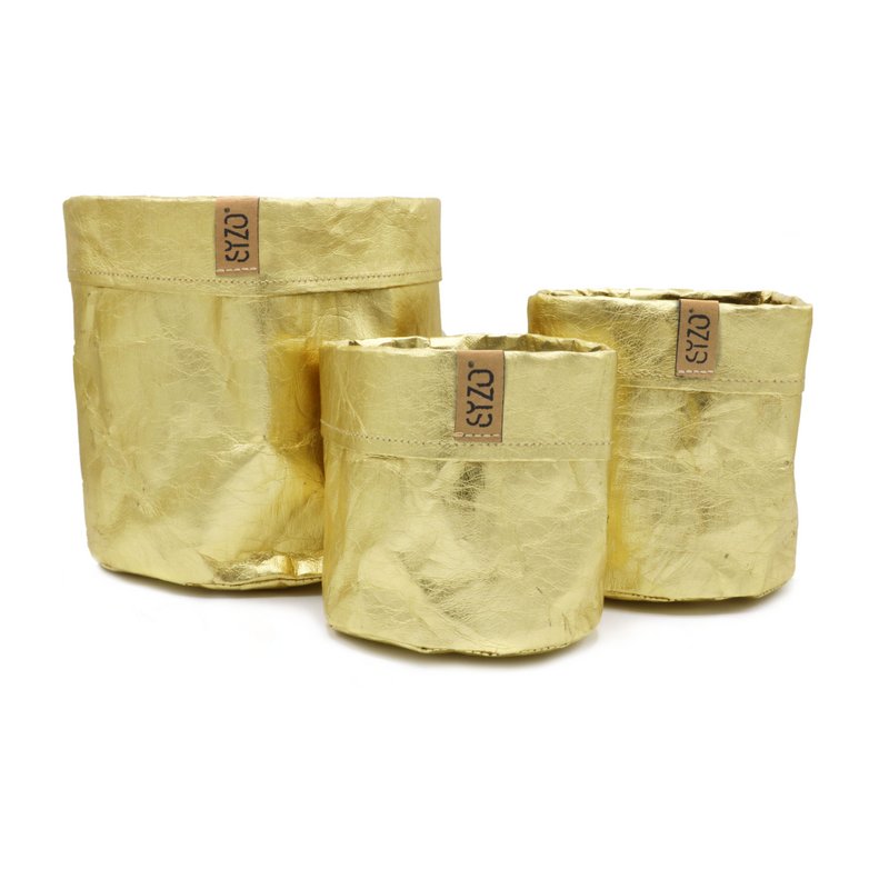SIZO Paper Bag Gold with waterproof biodegradable liner