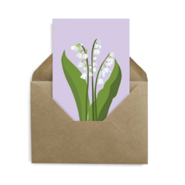 Carte Postale Florale - Muguet