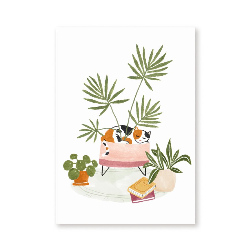 Postcard | Calico cat