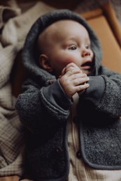 Veste à capuche en laine - Tempête