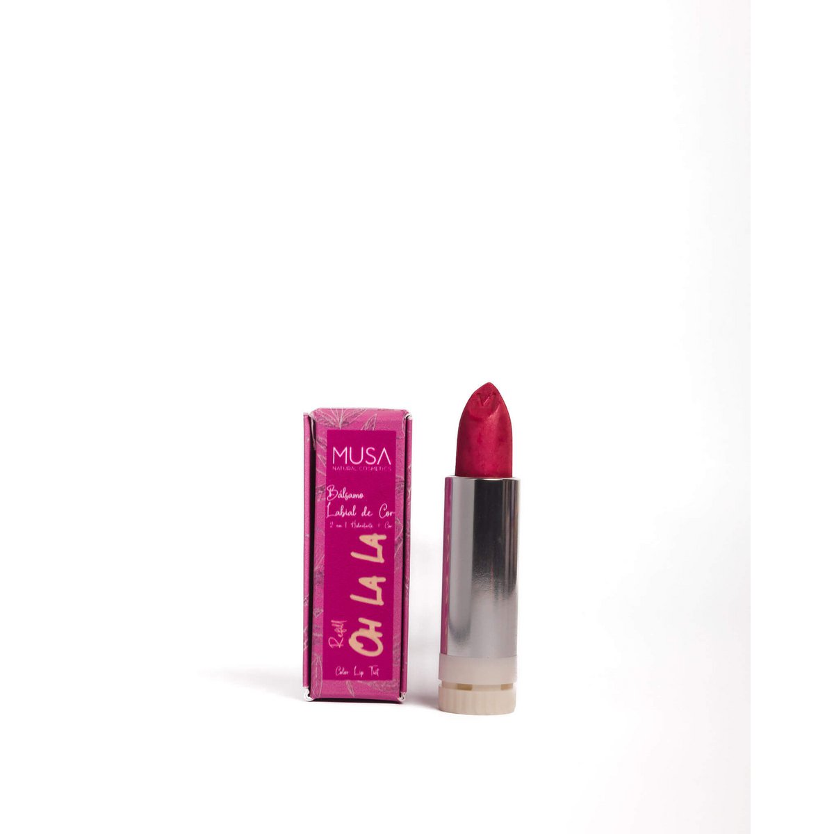 2 in 1 - Moisturizing Lip Balm + Color Lipstick with Refill