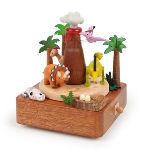 Volcano & Dinosaur Music Box n ° 48