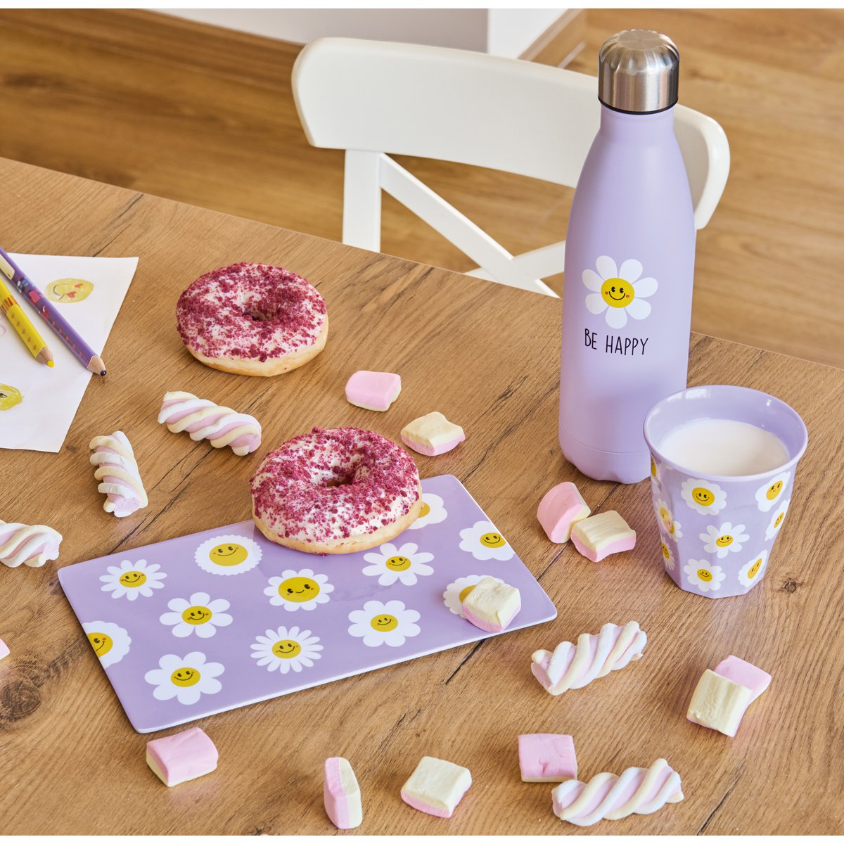 Drinkbeker "Happy Flowers", 240 ml, melamine