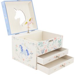 MUSICAL CHEST 2 UNICORN DRAWERS